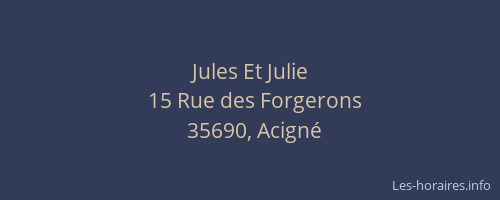 Jules Et Julie