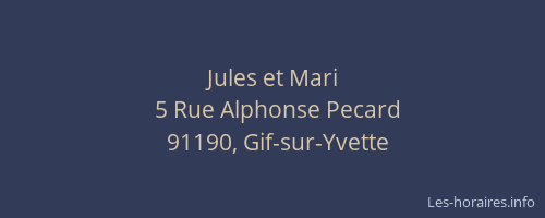 Jules et Mari