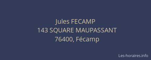 Jules FECAMP