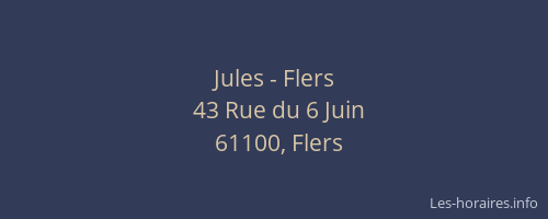 Jules - Flers