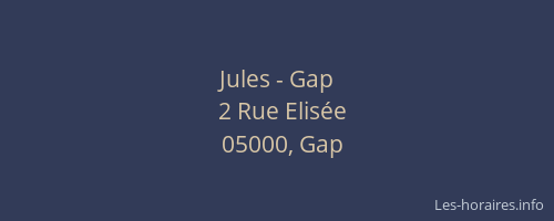 Jules - Gap