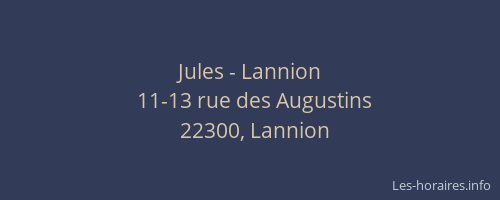 Jules - Lannion
