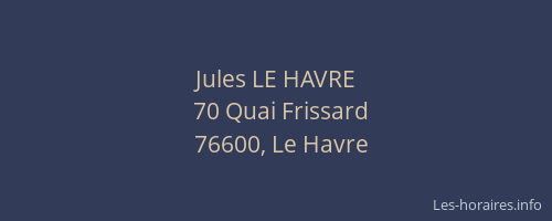 Jules LE HAVRE