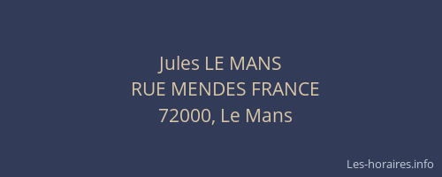Jules LE MANS