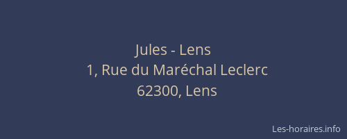 Jules - Lens