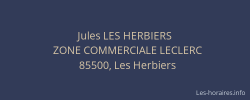 Jules LES HERBIERS