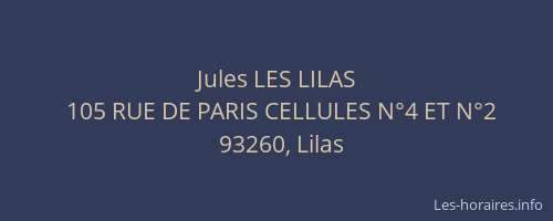 Jules LES LILAS