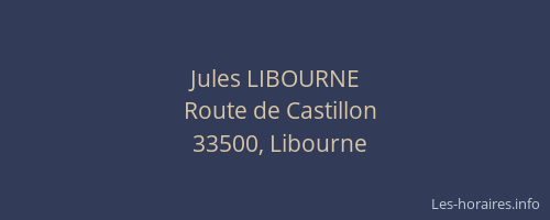 Jules LIBOURNE