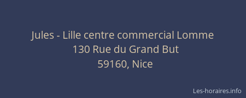Jules - Lille centre commercial Lomme