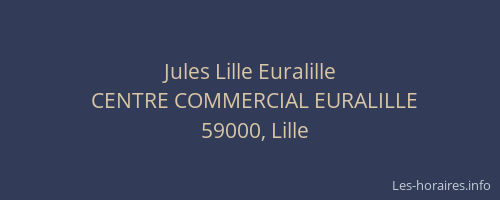 Jules Lille Euralille