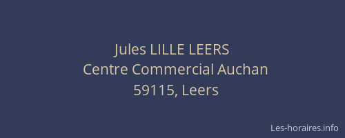 Jules LILLE LEERS
