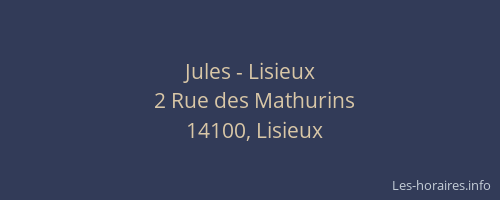 Jules - Lisieux