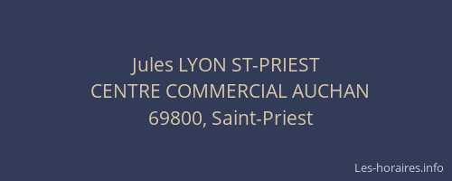Jules LYON ST-PRIEST