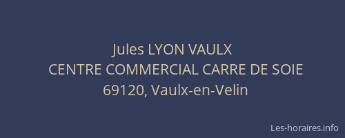 Jules LYON VAULX
