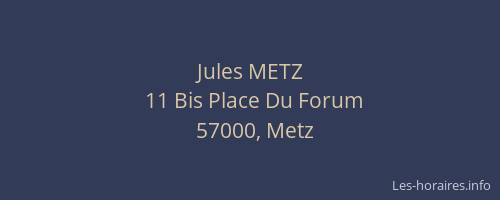 Jules METZ