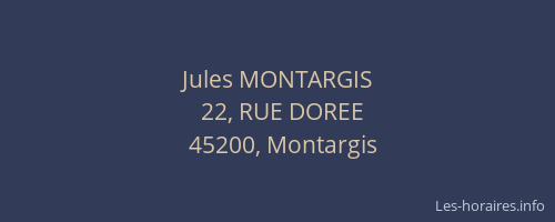 Jules MONTARGIS