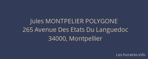 Jules MONTPELIER POLYGONE