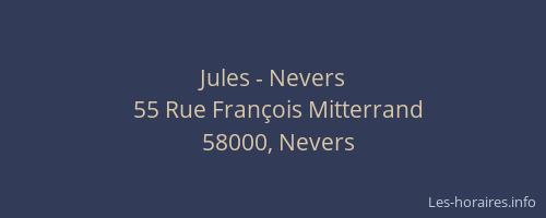 Jules - Nevers