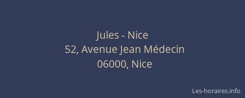 Jules - Nice