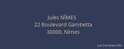 Jules NÎMES