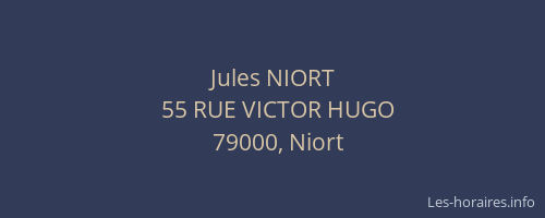 Jules NIORT