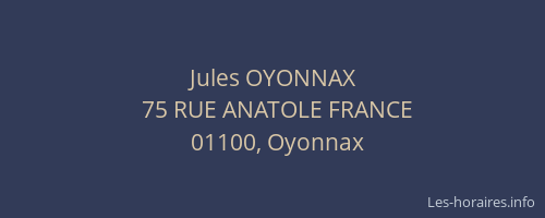 Jules OYONNAX