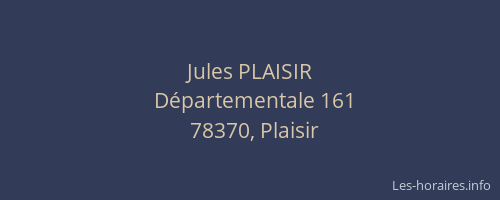 Jules PLAISIR