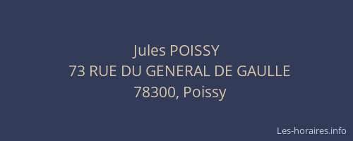 Jules POISSY