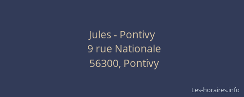 Jules - Pontivy