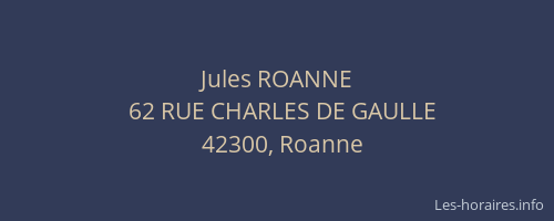 Jules ROANNE