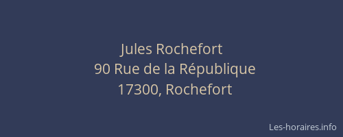 Jules Rochefort