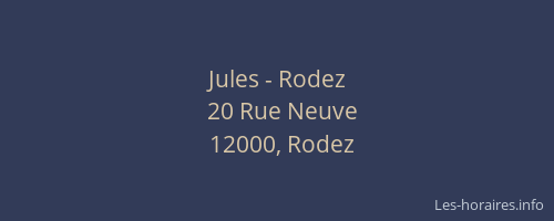 Jules - Rodez