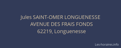Jules SAINT-OMER LONGUENESSE