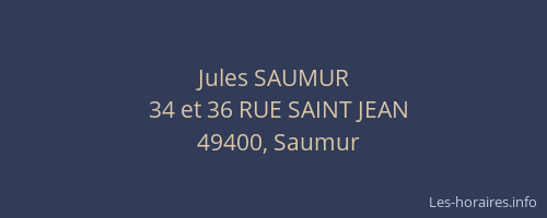 Jules SAUMUR
