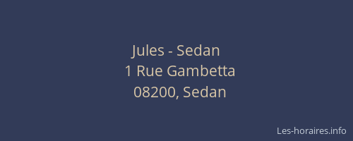 Jules - Sedan