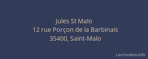 Jules St Malo