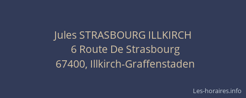 Jules STRASBOURG ILLKIRCH