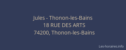 Jules - Thonon-les-Bains