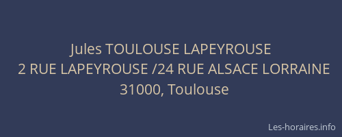 Jules TOULOUSE LAPEYROUSE