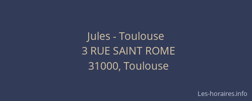 Jules - Toulouse