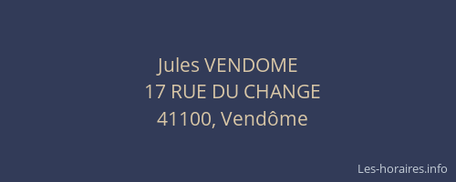 Jules VENDOME