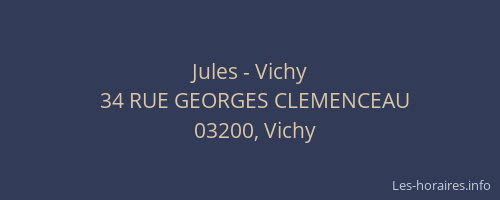 Jules - Vichy