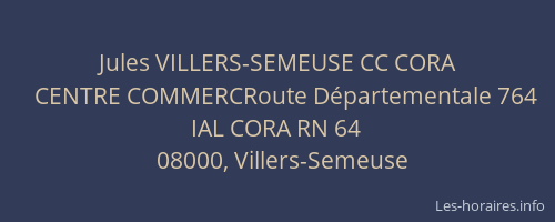 Jules VILLERS-SEMEUSE CC CORA