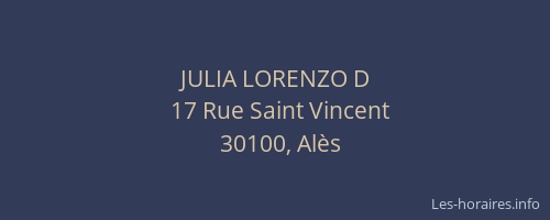 JULIA LORENZO D