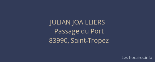 JULIAN JOAILLIERS