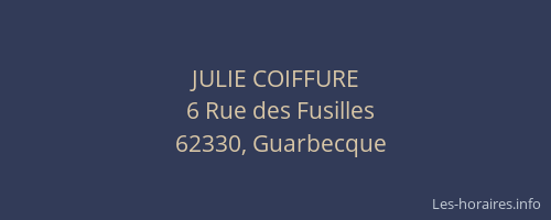 JULIE COIFFURE