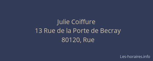Julie Coiffure