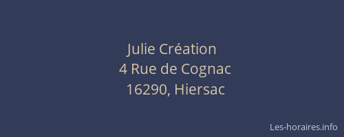 Julie Cr&eacute;ation