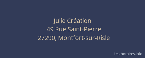 Julie Cr&eacute;ation