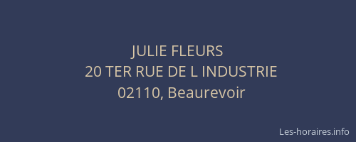 JULIE FLEURS